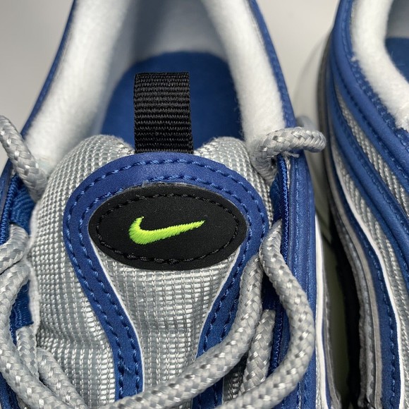 Nike Air Max 97 Women Shoes Size 7.5 Atlantic Blue Voltage Yellow DQ9131-400 - Picture 9 of 10